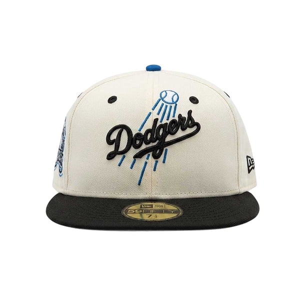 Jockey Gorro New Era 59FIFTY Los Angeles Dodgers 75th Anniversary Chrome Black