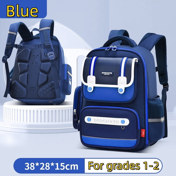 New Primary School Children British Style Shoulders Backpack 1-6 Grades Boys and Girls Large Capacity Multi-Compartment Schoolba