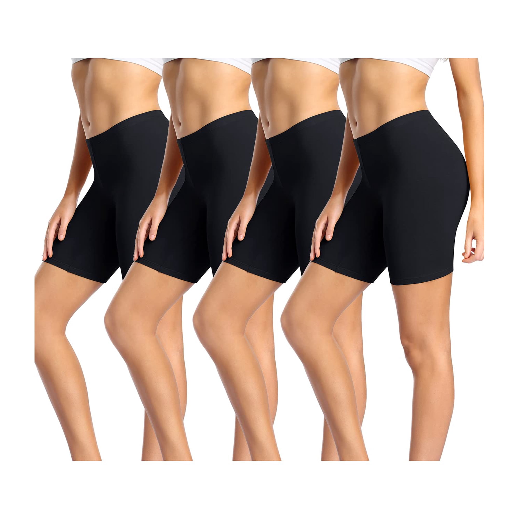 Pantalones Cortos Wirarpa Para Niños, Algodón, 2xl, Negros, Paquete De 4 Unidades