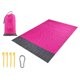 thumbnail image 2 of Manta De Picnic Al Aire Libre Alfombra De Playa Impermeable Campamento Alfombra A Prueba De Arena Rosa Roja, 2 of 4