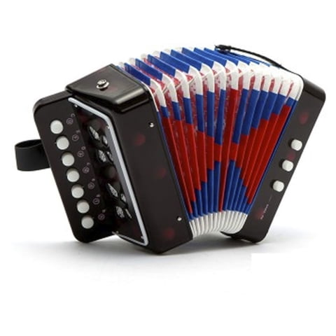 Acordeon Para Niño Nutech 7 Notas Negro