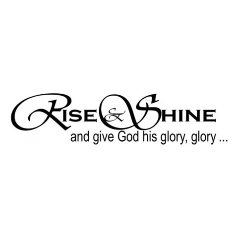 Rienda Libre Graphics - Decomural Give God His Glory, Glory Hymn Song Ws-17696