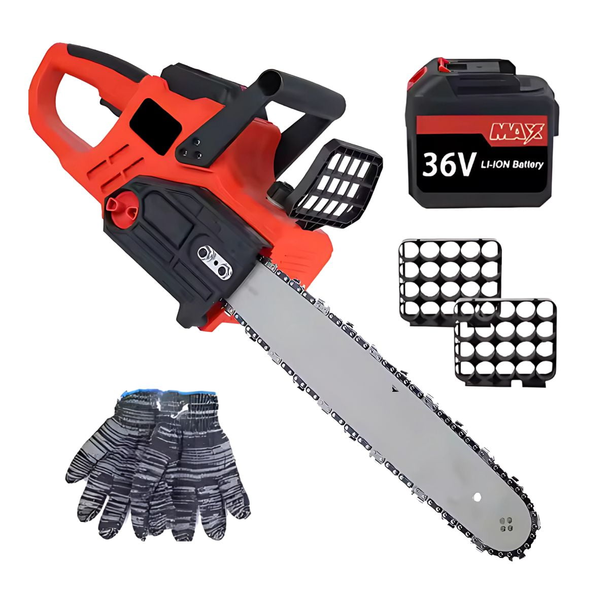 Novystor - Motosierra Eléctrica Rok Inalámbrica 16'' + Funda Protectora