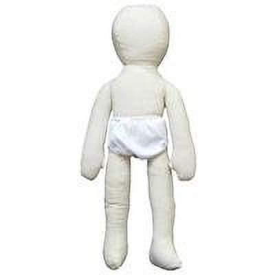Muñeca de muselina CraftyCrocodile, 18 pulgadas, doblable