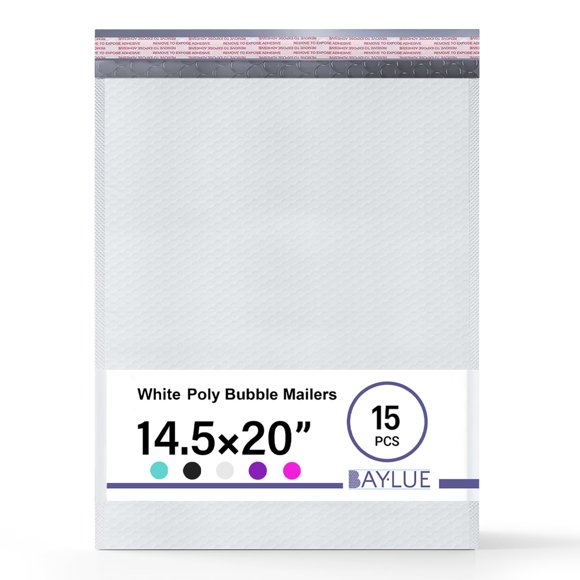 Sobres de burbujas BAYLUE 36 × 51 cm, paquete de 15 con cierre autoadhesivo