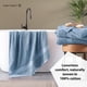 thumbnail image 4 of Juego de toallas de baño LANE LINEN, 100% algodón, azul cerúleo, 35 x 66 cm, paquete de 2, 4 of 9