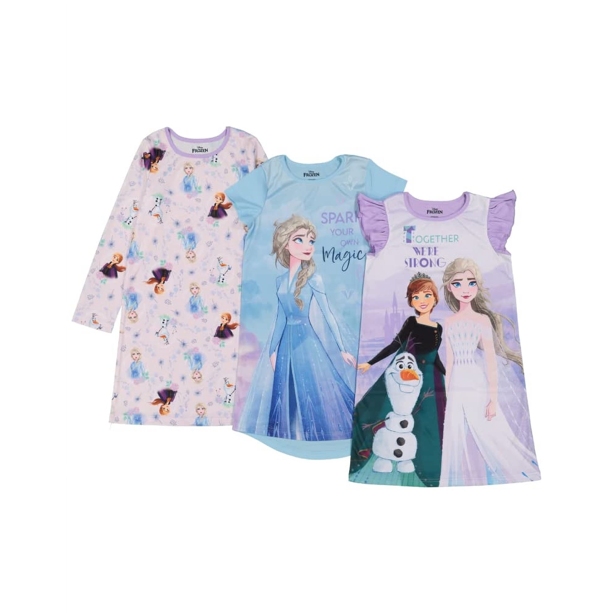 Camisón Disney Frozen 2 Para Niñas, Paquete De 3 Unidades, Frozen Magic 2, Talla 4