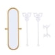 thumbnail image 4 of vestidor espejo muebles para ni?os de casa de mu?ecas de 30 cm fingir jugar oro de juguete, 4 of 5