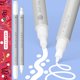 thumbnail image 1 of Marcadores de pintura ARTISTRO White de doble punta - Pack de 2, 1 of 6