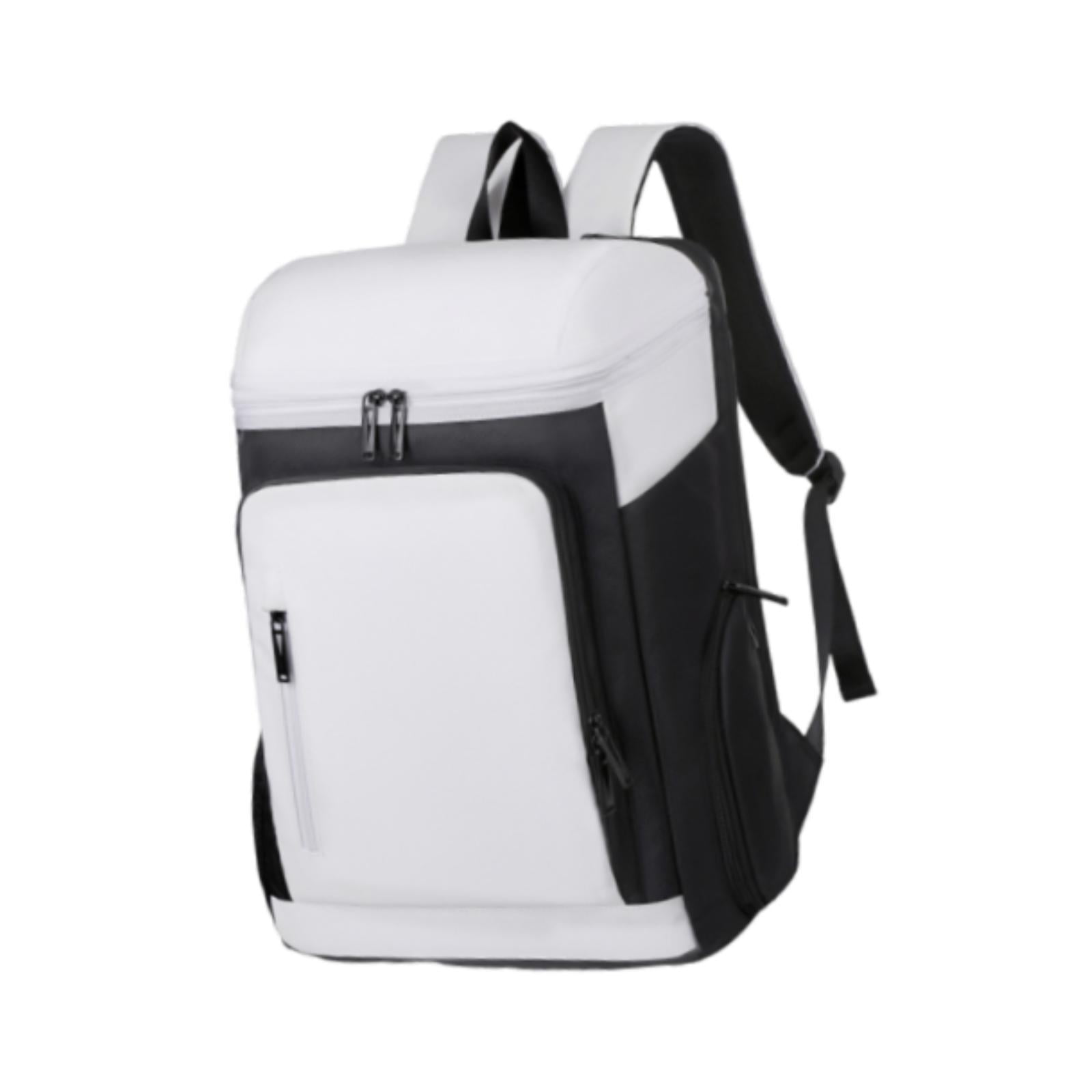 Magideal - Mochila De Tenis Con Compartimento Separado Para Zapatos, Impermeable, Para Raquetas De Bádminton, Regalo Deportivo, Bolsa De Bádminton Para Desplazam Blanco Negro