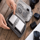 thumbnail image 2 of Bolso viaje cable accesorios digital organizador impermeable gris, 2 of 3