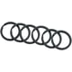thumbnail image 5 of 10 llaveros planos de 1 pulgada, de metal, con división, para casa, coche, oficina (negro)., 5 of 6