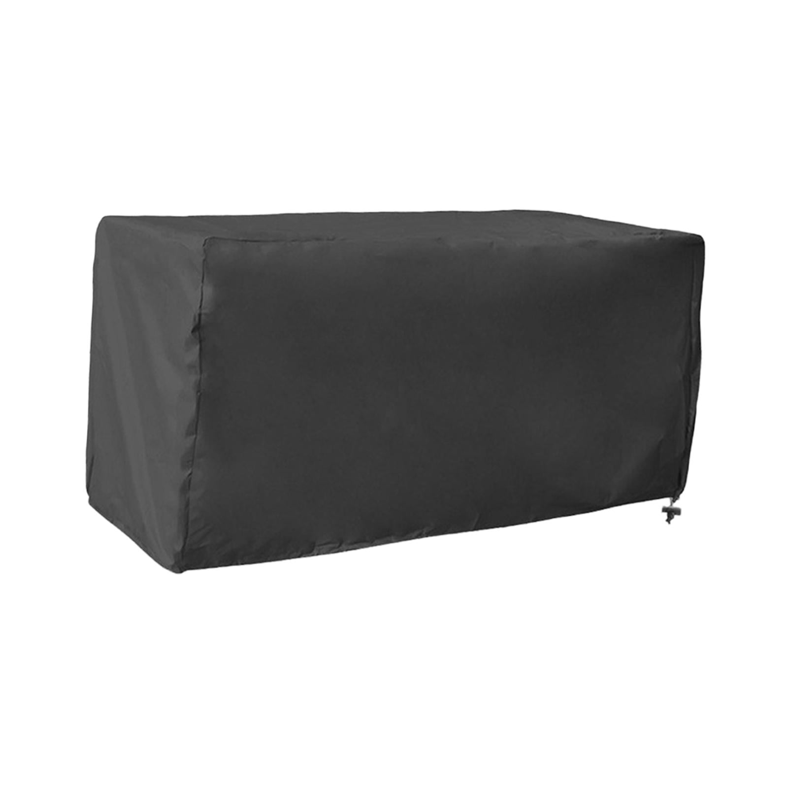 Ioensy - Funda Rectangular Para Caja De Terraza, Impermeable, Para Exteriores, Para Silla De Patio, Mesa De Fogata, L, Color Negro