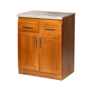 Muebles Insignes - Mueble De Cocina Berlin Madera Nogal Base 2 Puertas