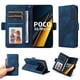 thumbnail image 1 of Carcasa FOXDOCK Xiaomi Poco X6 Pro de cuero PU, diseño acolchado clásico, protección contra caídas y rayones, 1 of 5