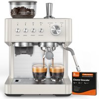 Máquina De Espresso Electactic 15 Bar Con Molinillo Y Espumador De Leche