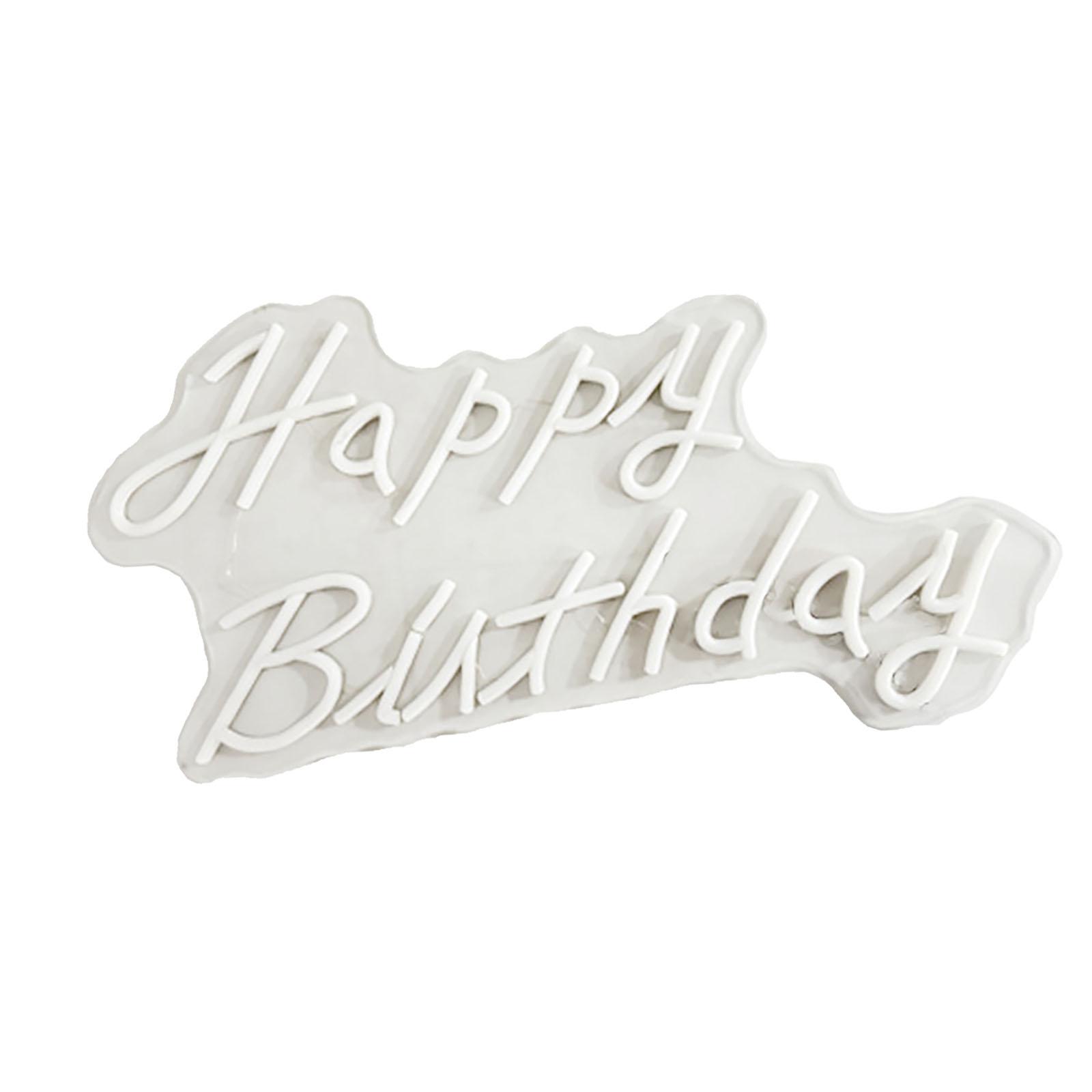 Ioensy - Letrero De Neón De Feliz Cumpleaños, Letrero De Neón Acrílico Para Decoración De Pared, Toda Fiesta De Cumpleaños