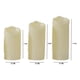 thumbnail image 2 of Pack 12 velas LED luz cálida 5x7 cm blanco, 2 of 3