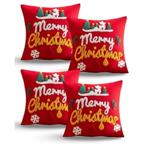 Genérico - Pack De 4 Fundas De Cojin Para Navidad K22