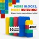 thumbnail image 2 of Set de Bloques de Construcción BiggoBlocks Jumbo 24 Piezas para Niños, 2 of 9