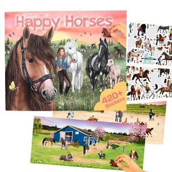 Tienda Lillifee - Crea Tus Happy Horses Con 420 Stickers Creando El Mundo De Los Caballos