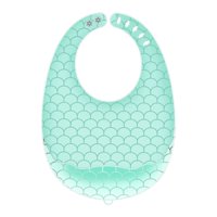 Bothyi - Delantal Para Comer Banda Para El Cuello Ajustable Silicona Ligera Para Bebés Unisex Bebé Verde