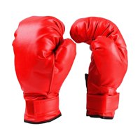 Magideal - Kick Boxing Guantes, Fighting Glove Open Palms Professional Muay Thai Mitts Boxing Practice Training Guantes Para Adultos Niños Sanda Muay Thai , Adulto Rojo Rojo Adulto