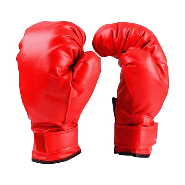 Kick Boxing Guantes, Fighting Glove Open Palms Professional Muay Thai Mitts Boxing Practice Training Guantes para Adultos Niños Sanda Muay Thai , adulto rojo Rojo Adulto