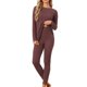 thumbnail image 2 of INSPIRE CHIC Conjuntos de Pijama para Mujer Tejido de Canalé Manga Larga Top Pantalones Conjunto Casual de Salón Conjunto de Dos Piezas Conjuntos a Juego Ropa de Dormir 2XL Marrón, 2 of 6