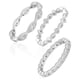thumbnail image 2 of Anillo Believe by Brilliance Plata CZ Set x3 Talla 8, 2 of 3
