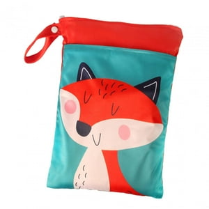 Genérico - Bolsa De Pañales Portátil Reutilizable Impermeable Bolsa De Pañales Infantil Organizador De Pañales Fox