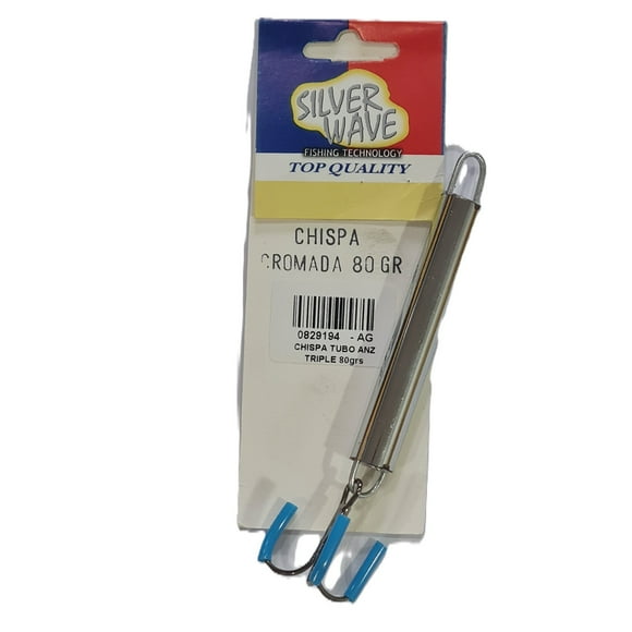 Chispa Pesca Tubo Anzuelo Triple 80 Grs -