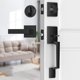 thumbnail image 1 of Handleset Brightify Black para puerta de entrada, negro mate, con palanca, 1 of 9