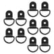 thumbnail image 4 of 10 Unids D Anillos Anillo Acc Durable Negro Tirar Anillo de de acero inoxidable Se adapta a vehículos en caja , Negro 5,5 mm 55 mm, 4 of 5