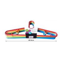 Disparo - Pack 5 Colgadores Perchero De Ropa Plastico Multicolor 46Cm