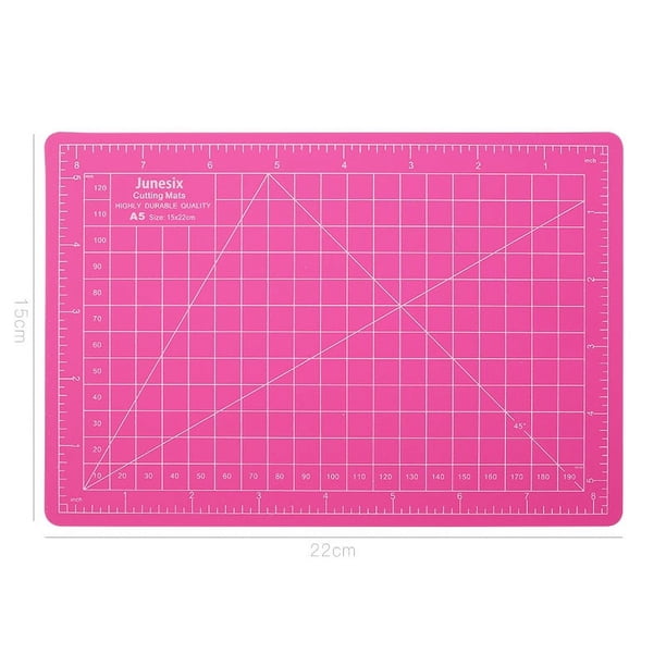 Craft with Precision: 1pc A5 Self-Healing Cutting Mat with Rotary Cutter for Sewing, Quilting, and Scrapbooking Projects - Handy, Colorful, and Big with Inside Support Layer