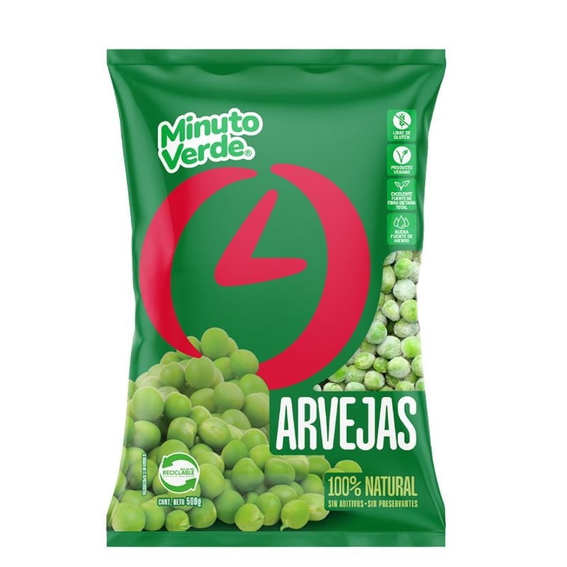 Arvejas Congeladas 500 g Minuto Verde