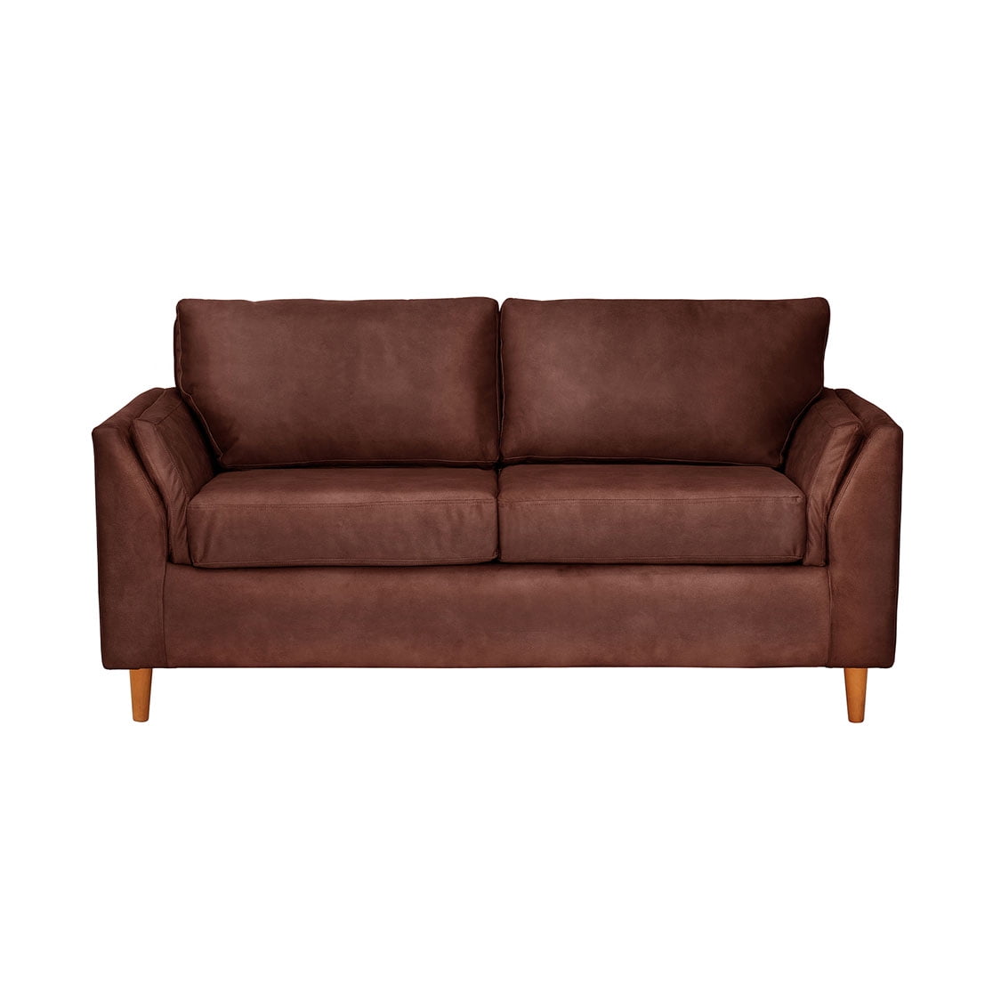 Latam Home - Sofá Milán 2c Con Resortes Pocket Cuero Kentucky Café Moro