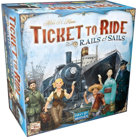 Days Of Wonder - Juego De Mesa Ticket To Ride Rails & Sails Strategy Durante Más De 10 Años