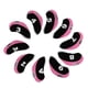 thumbnail image 3 of 10pcs Neopreno Golf Club Cubiertas para la cabeza Cu?a Hierro Protector Negro + Rosa, 3 of 5