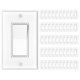 thumbnail image 1 of Interruptor de luz Amico unipolar 15 A 120/277 V con certificación UL, blanco, 1 of 7