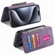 thumbnail image 4 of Funda Billetera Magnética para iPhone 15 Pro Soporte Tarjetas Desmontable Morado, 4 of 6