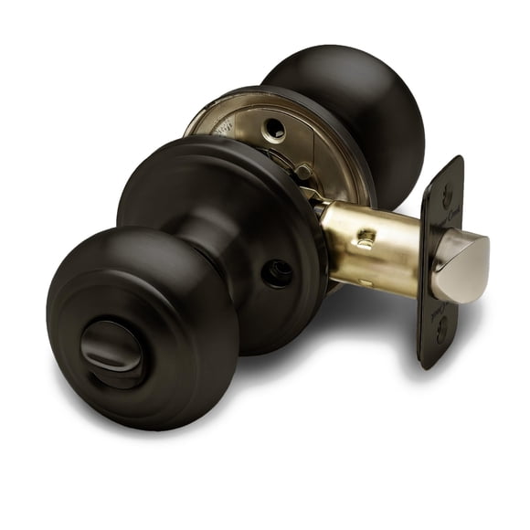 Pomos de puerta Copper Creek Tuscan Bronze, redondos, coloniales, 1 paquete