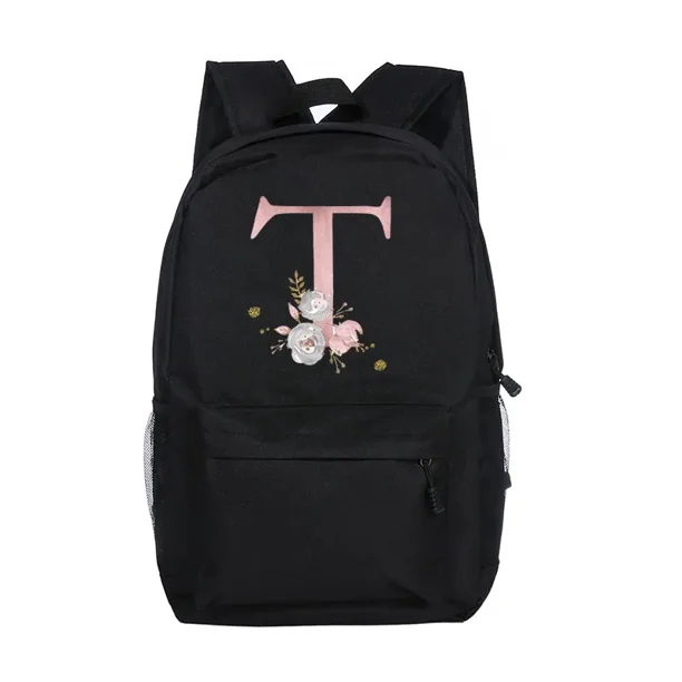 Personalized Girls School Bags Custom Letter with Name Print Backpack Kindergarten Children Schoolbag Teenage Kids Daypack Gifts