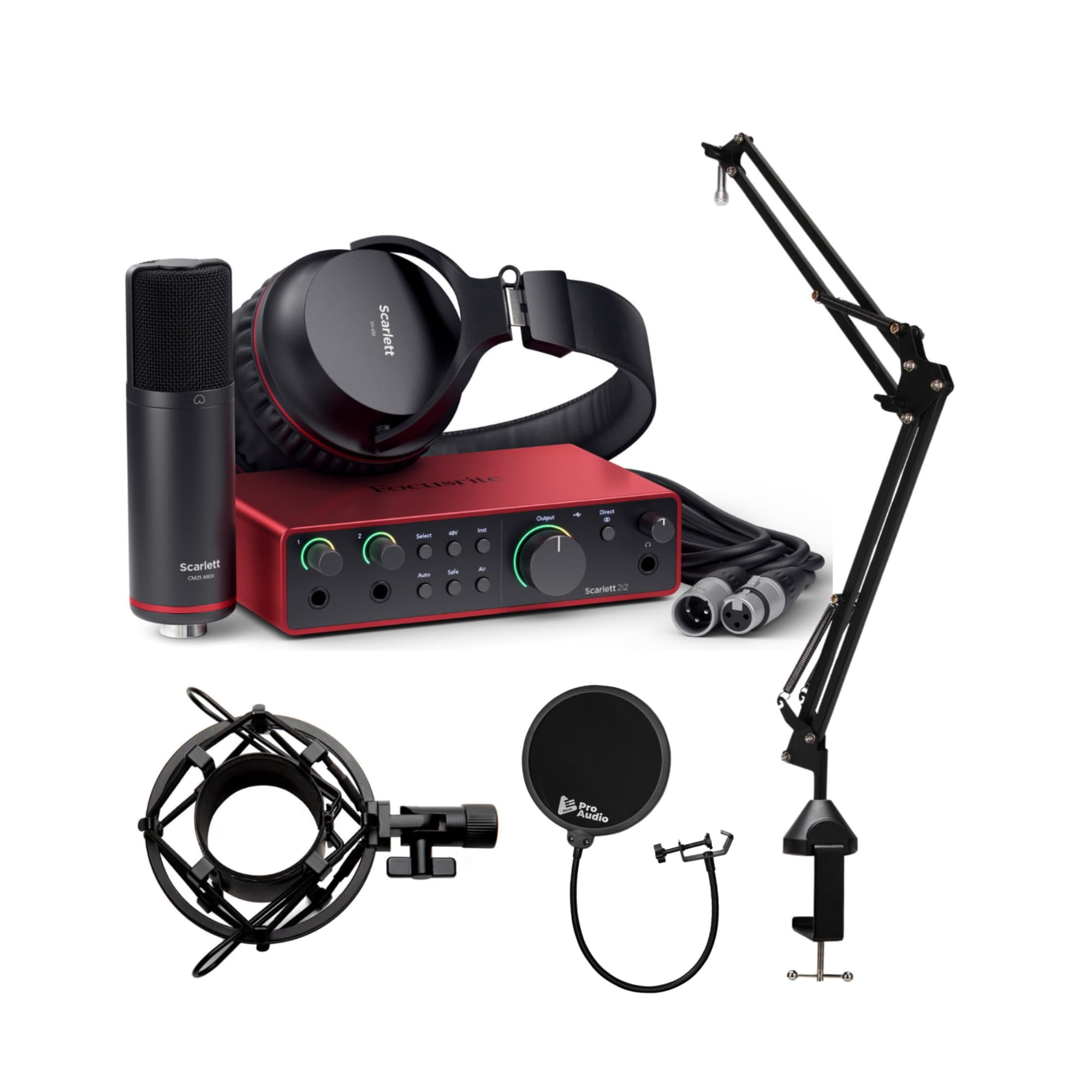 Interfaz De Audio Usb Focusrite Scarlett 2i2 Studio 4ª Generación