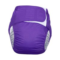 Magideal - Pañal Para Adultos, Impermeable, Elástico, De Alta Absorción, Reutilizable, Para Incontinencia, Pañal De Tela Para Adultos, Para Mujeres Y Hombres Dis Púrpura