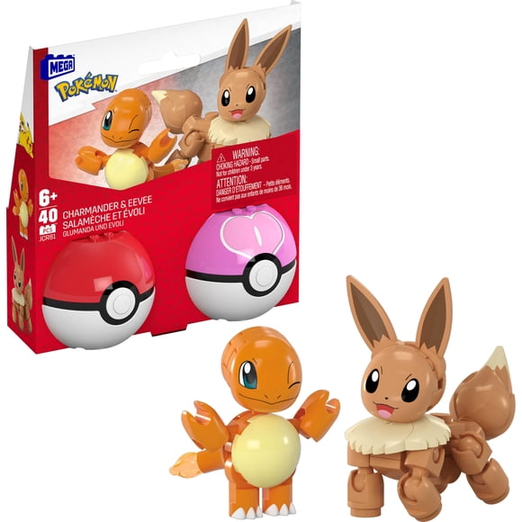 Set de juguetes para construir figuras de acción MEGA Pokémon con 40 piezas