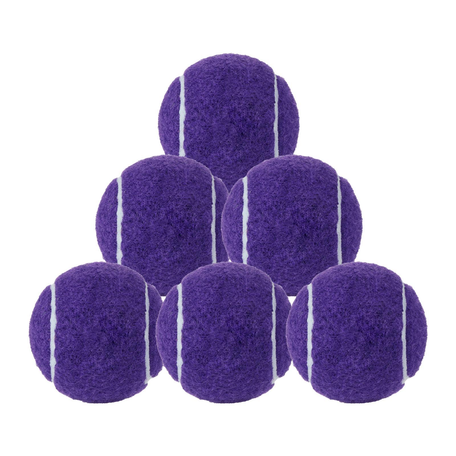 Ioensy - 6Pcs Bolas De Tenis Para El Entrenamiento Para Principiantes Para Racquet Sports Beginners Outdoor Purple