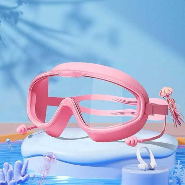 Gafas natación niños HD 2026 montura grande impermeable antivaho niños 3-15