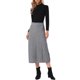 thumbnail image 2 of INSPIRE CHIC Falda de Punto de Cable para Mujer con Cintura Elástica A-Linea Acanalada Casual Falda Maxi L Gris, 2 of 6